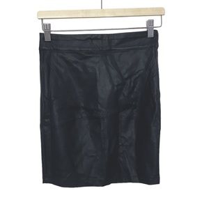 Vegan leather skirt